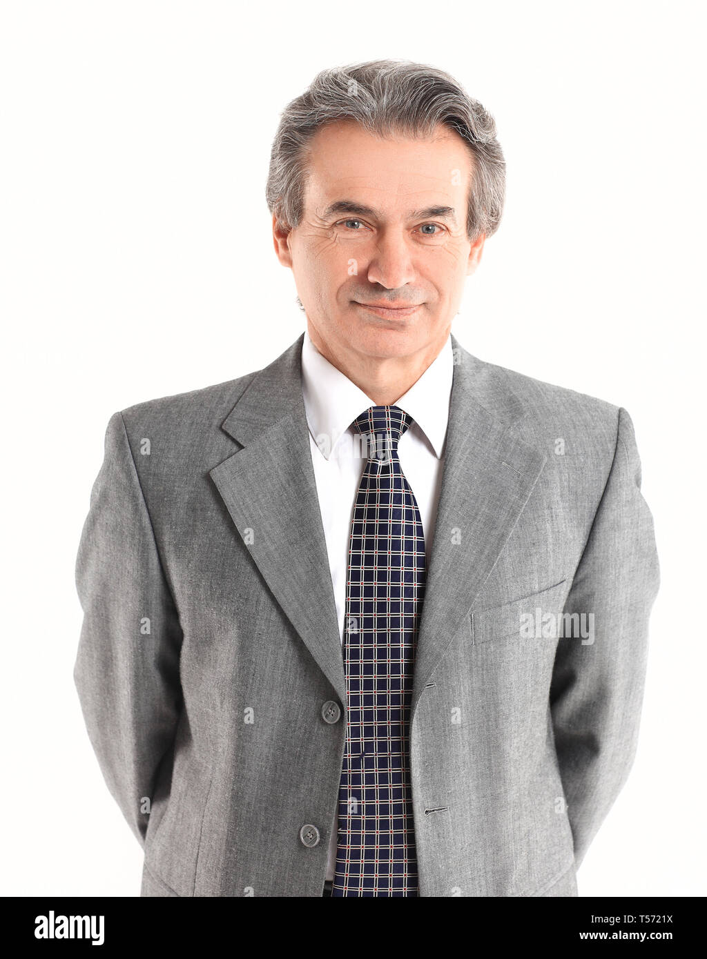 portrait of successful businessman isolated on white background Stock ...