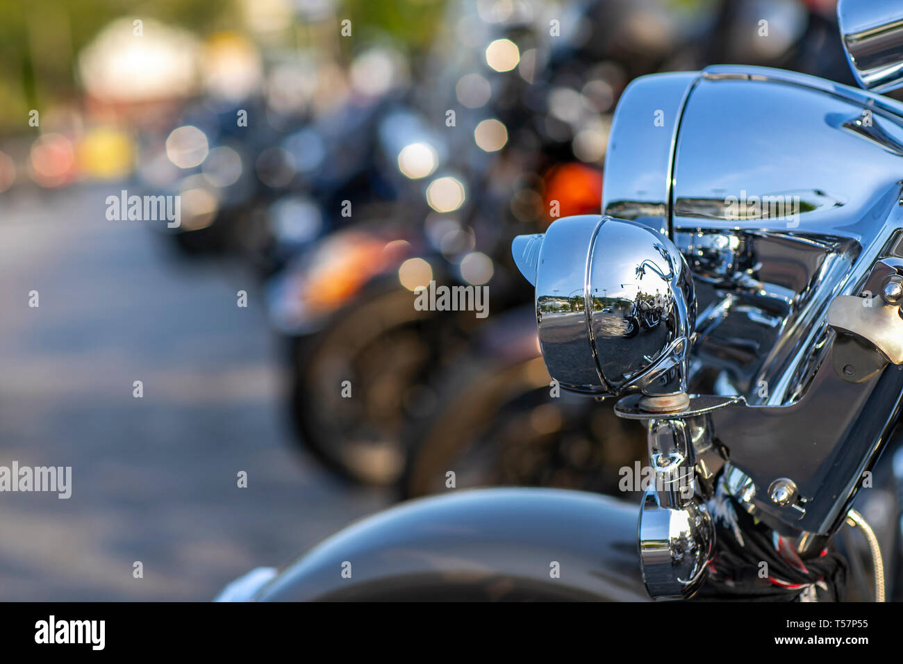 Motorcycle helmet and motorbike. Motorcycle safety. Samui , Tailand -  02.10.2020 Stock Photo - Alamy