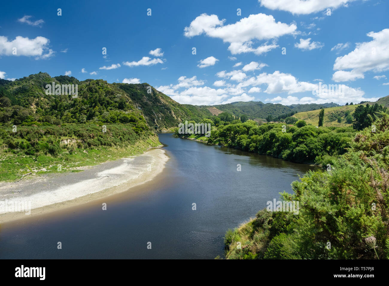 The Whanganui River near the entrance to Whanganui National Park, near