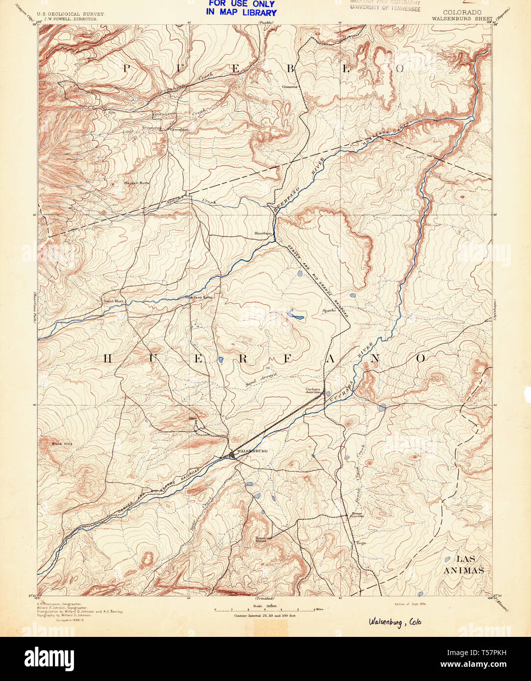 Walsenburg colorado map hires stock photography and images Alamy