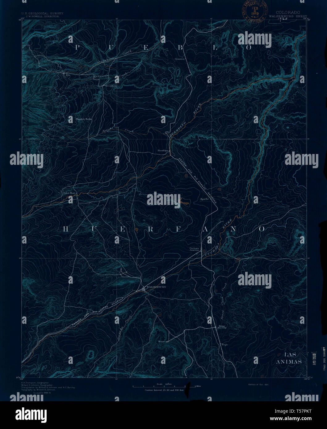 Map of walsenburg hires stock photography and images Alamy