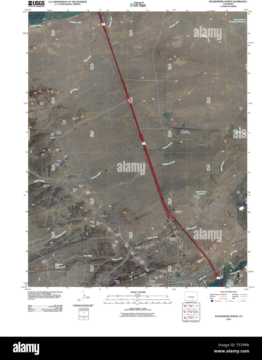 Walsenburg colorado map hires stock photography and images Alamy
