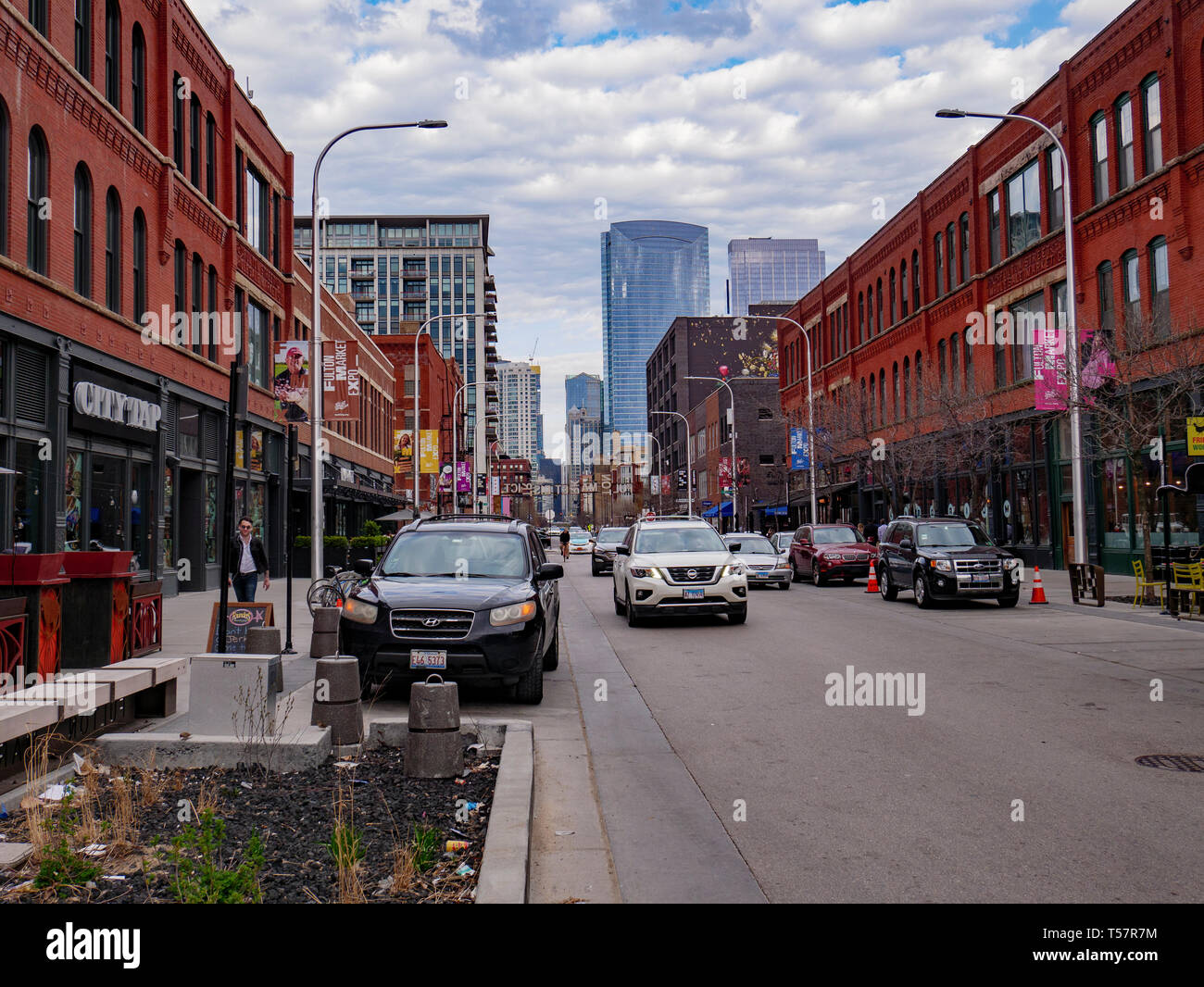 Fulton Market District, former industrial and meat packing area, now a
