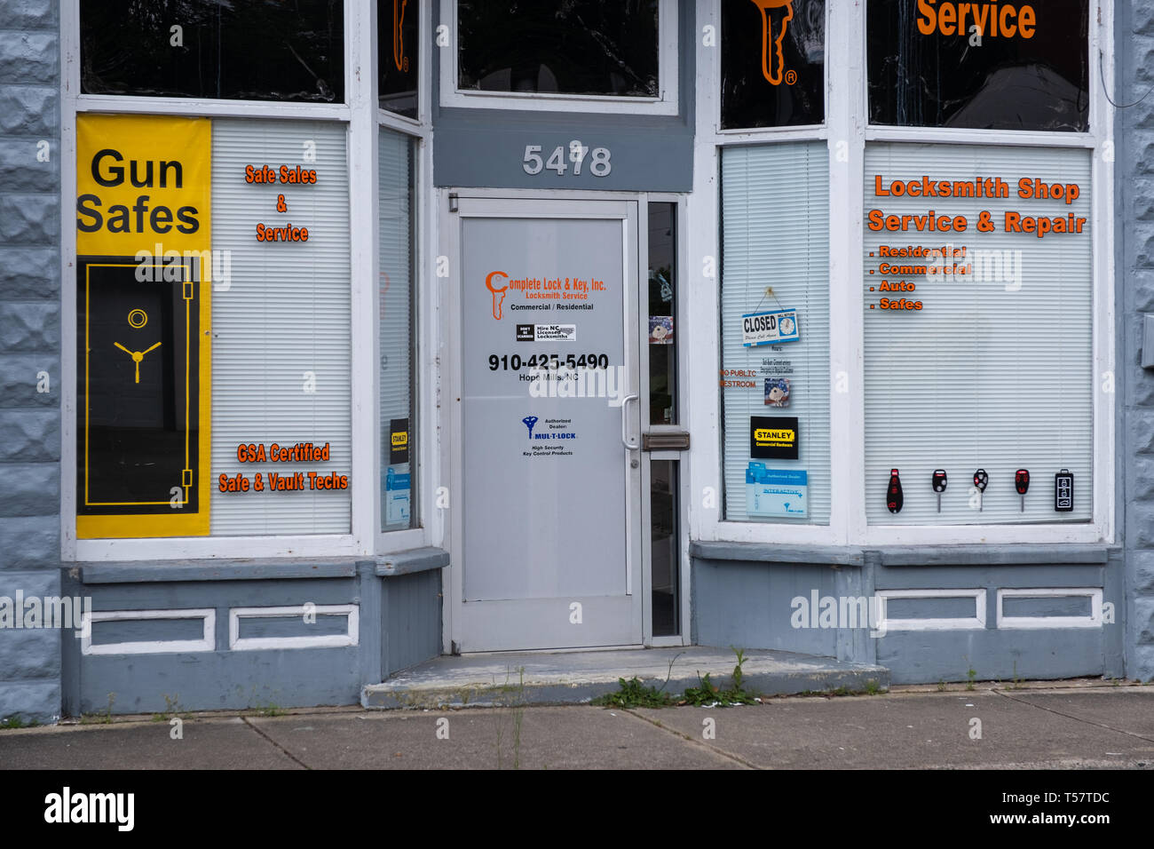 HOPE MILLS, NC CIRCA April 2019 Complete Lock Key Inc. Commercial