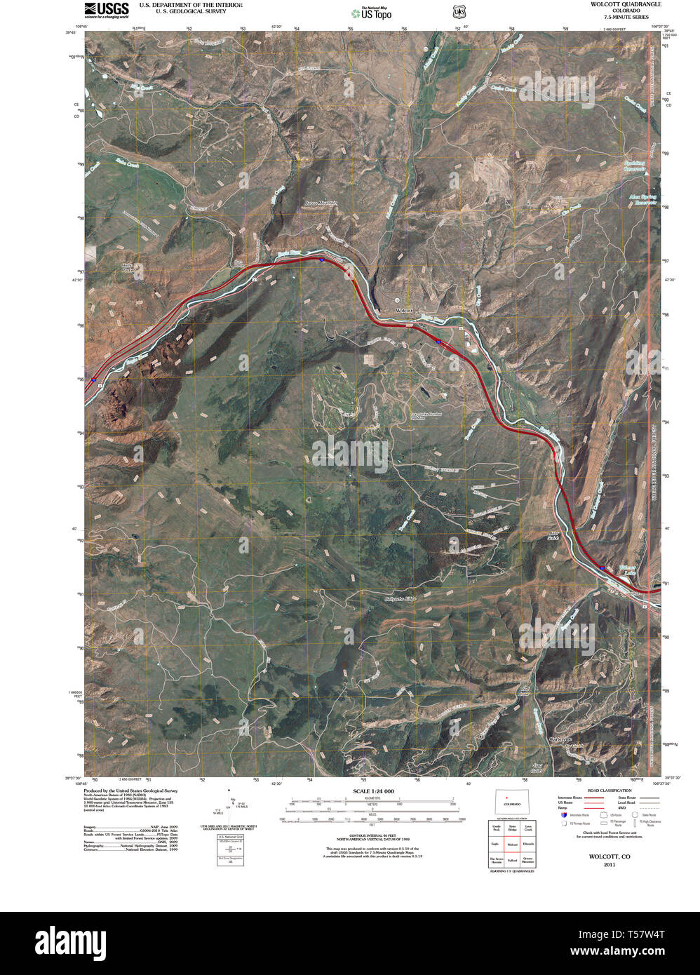 Wolcott colorado map hires stock photography and images Alamy