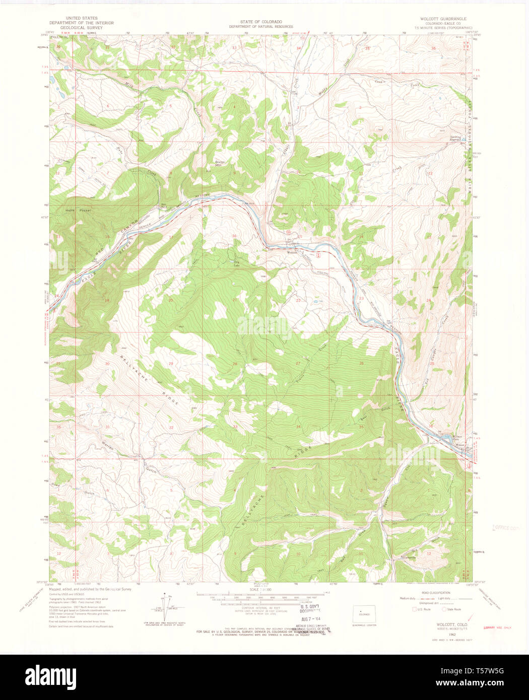 Wolcott colorado map hires stock photography and images Alamy