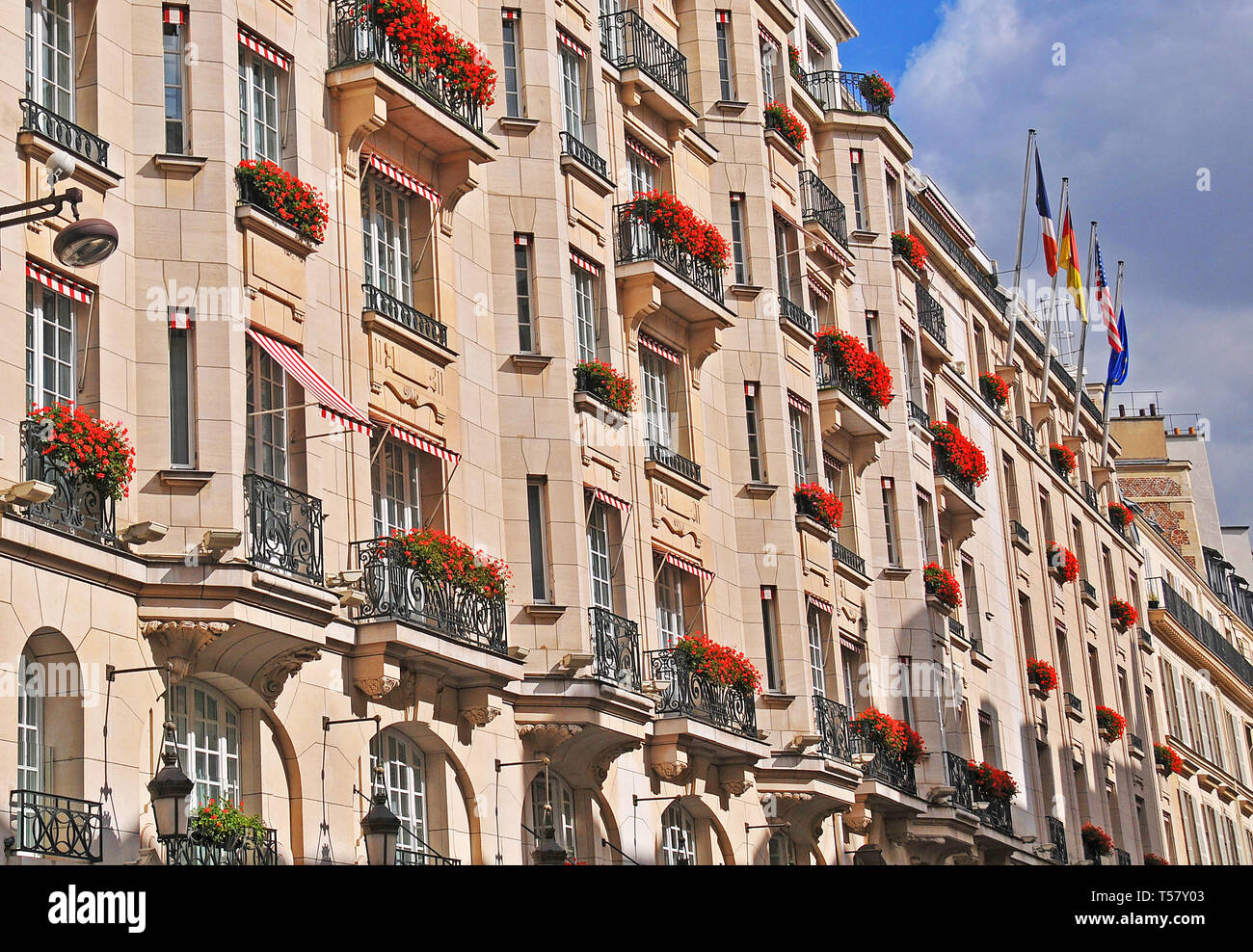 Bristol hotel, Paris, France Stock Photo