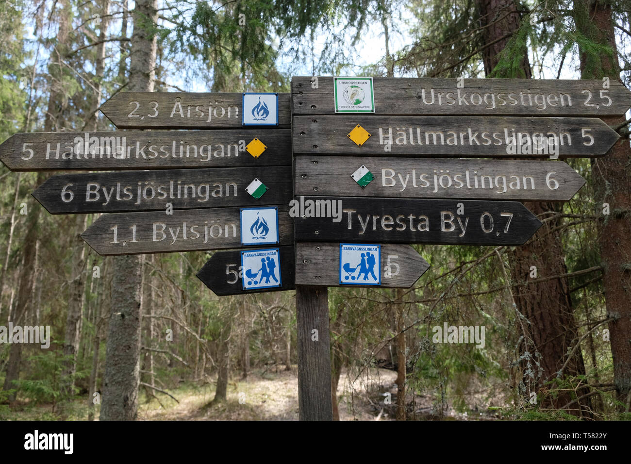 Tyresö National Park, Sweden Stock Photo