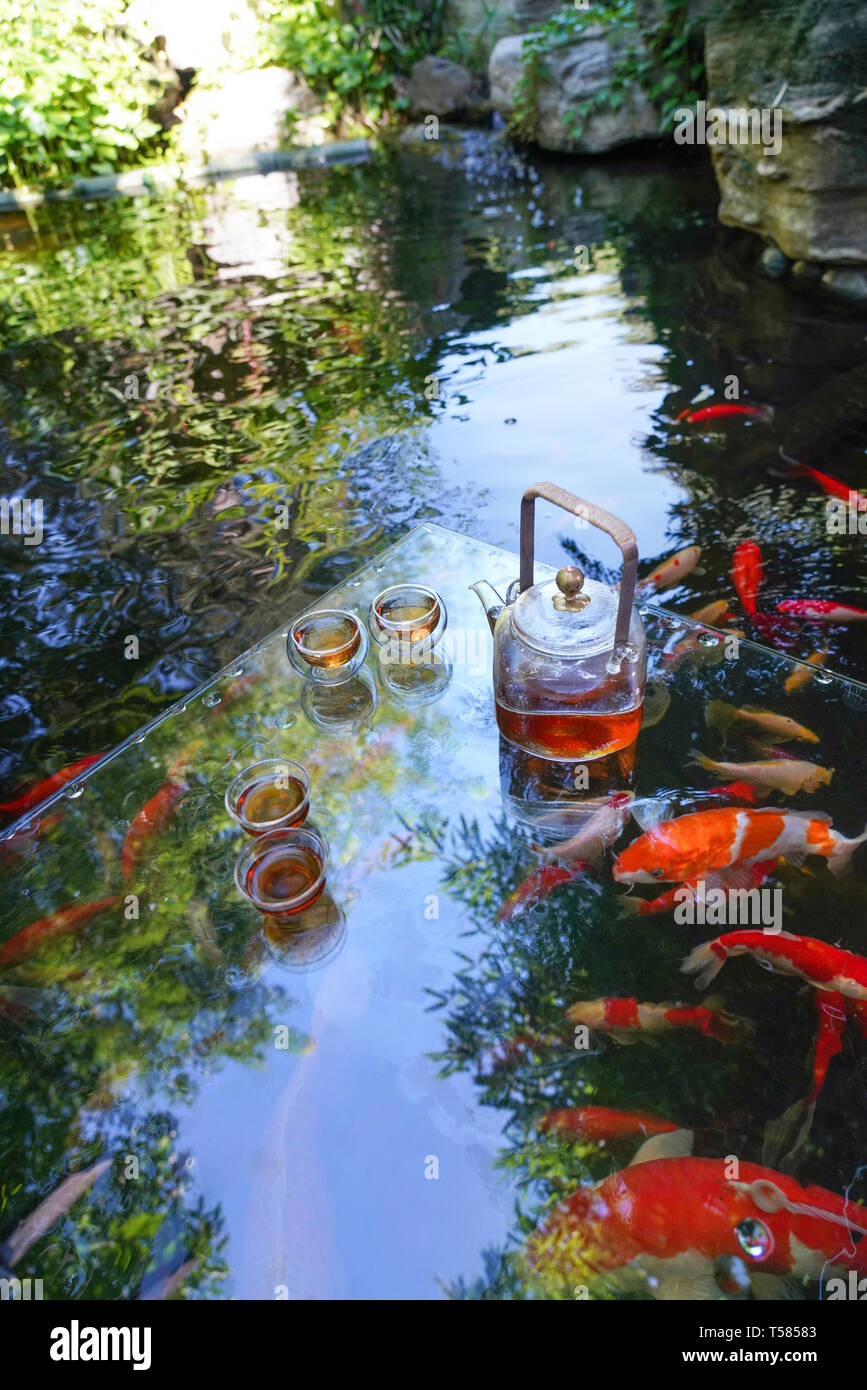 Tea Cup and Saucer Set Pond main image 1