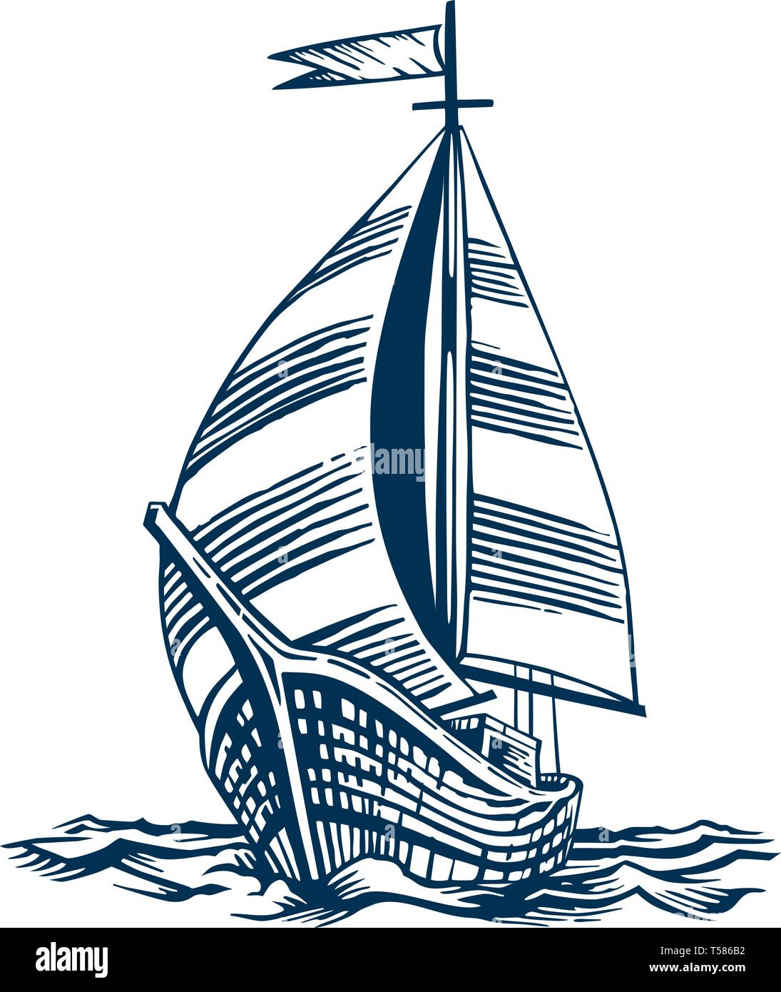 Sailing ship mast Stock Vector Images Alamy