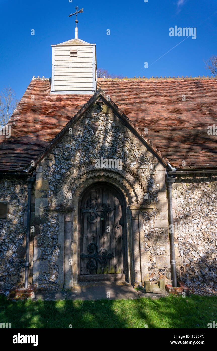 The Church of St Mary Magdalene, Tortington, West Sussex, UK Stock Photo