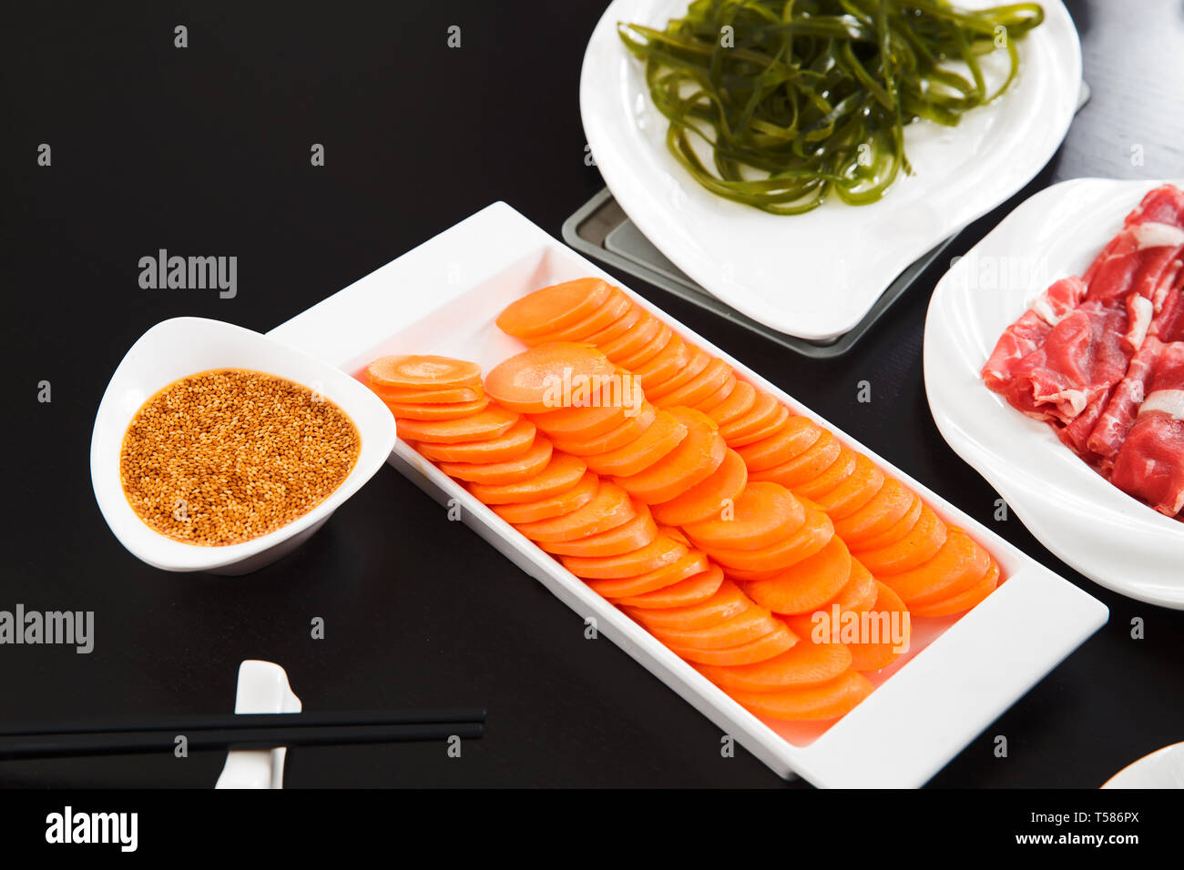 Hot pot dishes Stock Photo Alamy