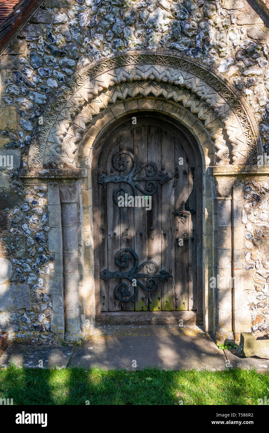 The Church of St Mary Magdalene, Tortington, West Sussex, UK Stock Photo