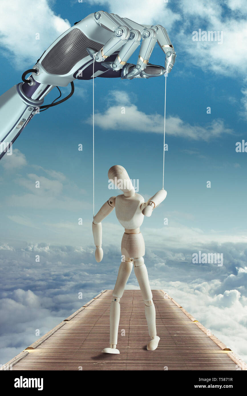 Creative puppet Stock Photo