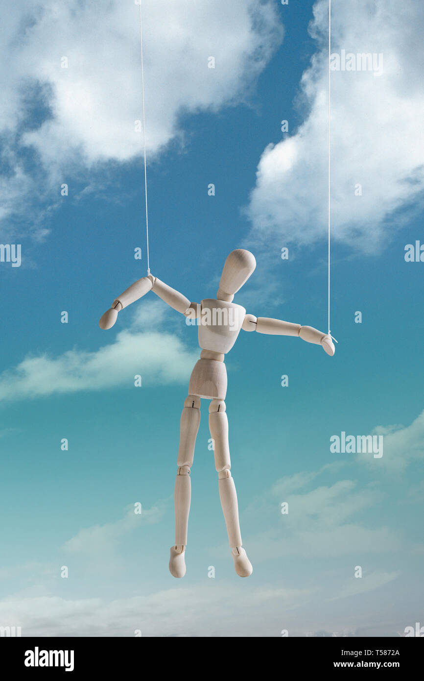 Creative puppet Stock Photo