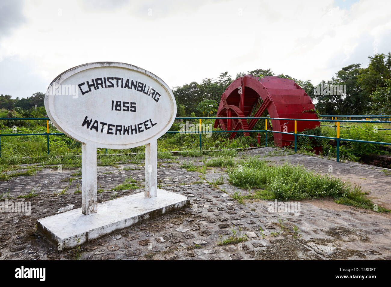 Dutch Christianburg Waterwheel 1855 in Christianburg community in