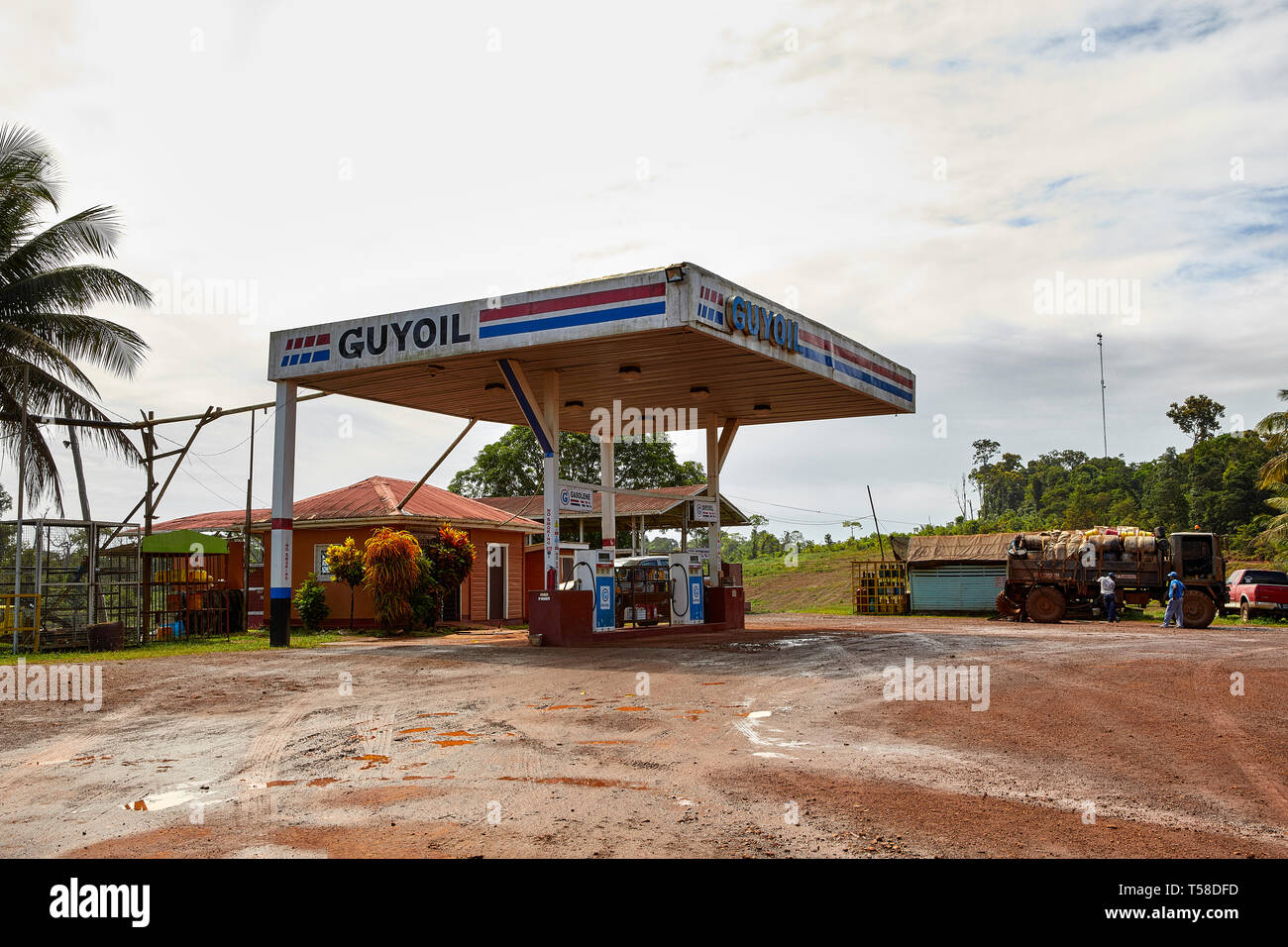 58km Guyoil Gas Station at 58km on the LindenLethem Road in Guyana