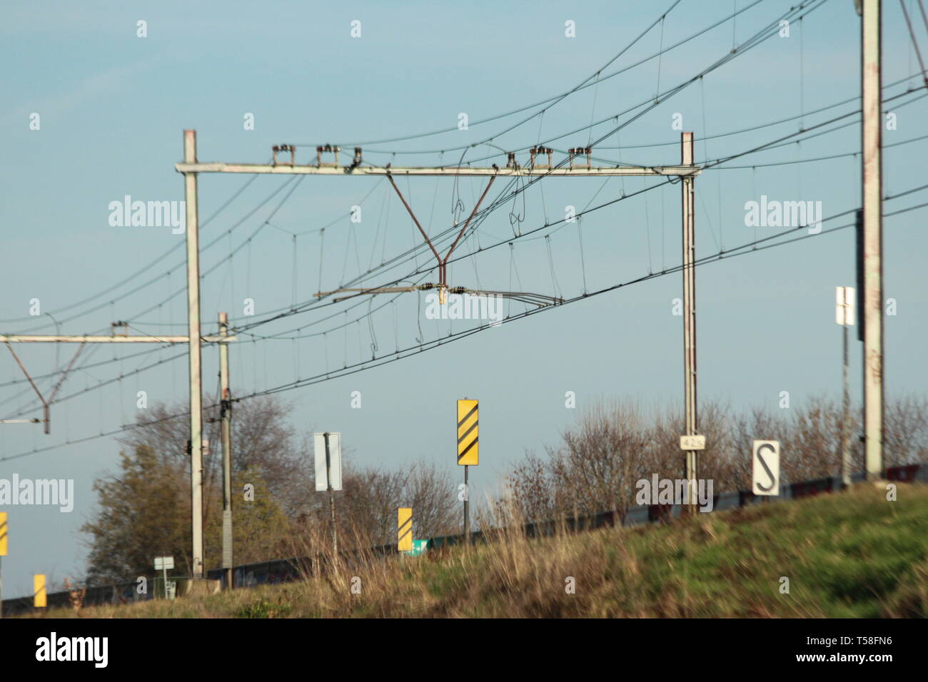 Track of railways in Nieuwerkerk aan