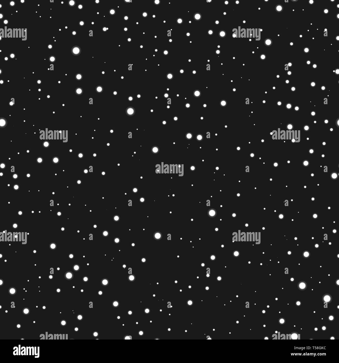 Astronnomic Art Space Seamless Pattern. Endless repeatable night sky background Stock Vector