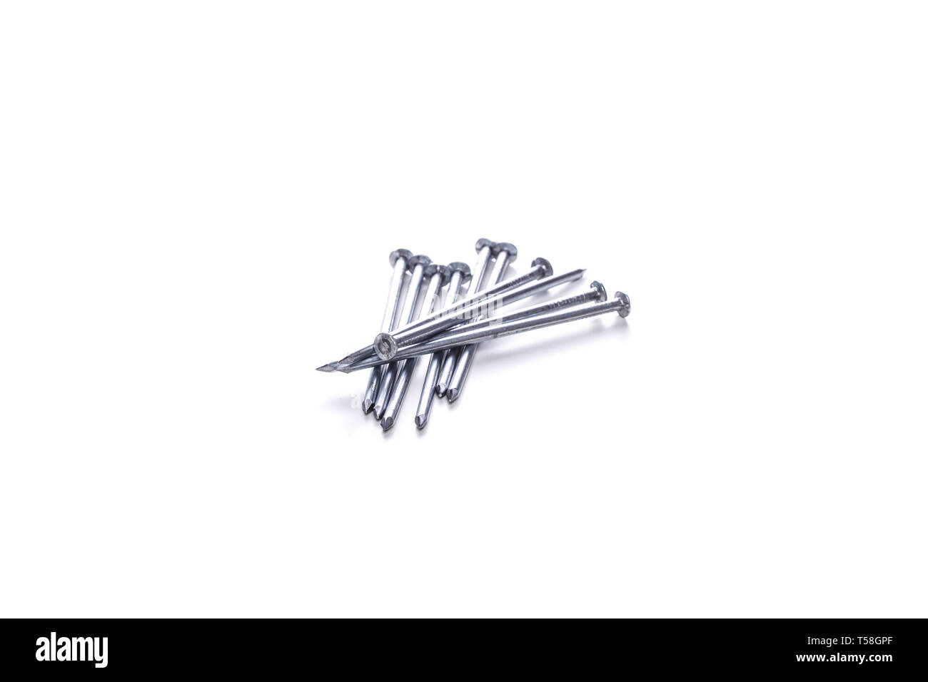 Screw Empty Screws on awhite empty background Stock Photo - Alamy