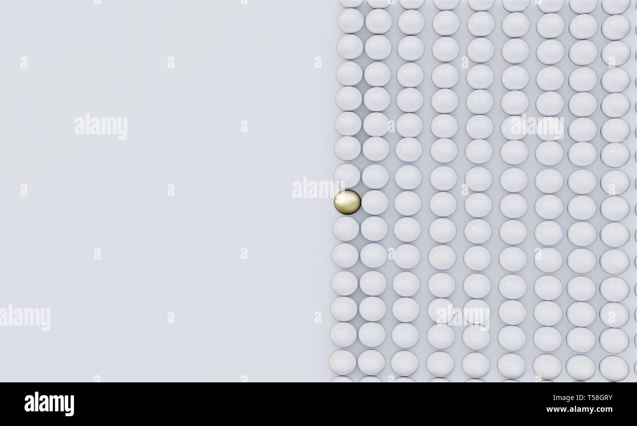 one gold egg lays among common white eggs Stock Photo Alamy