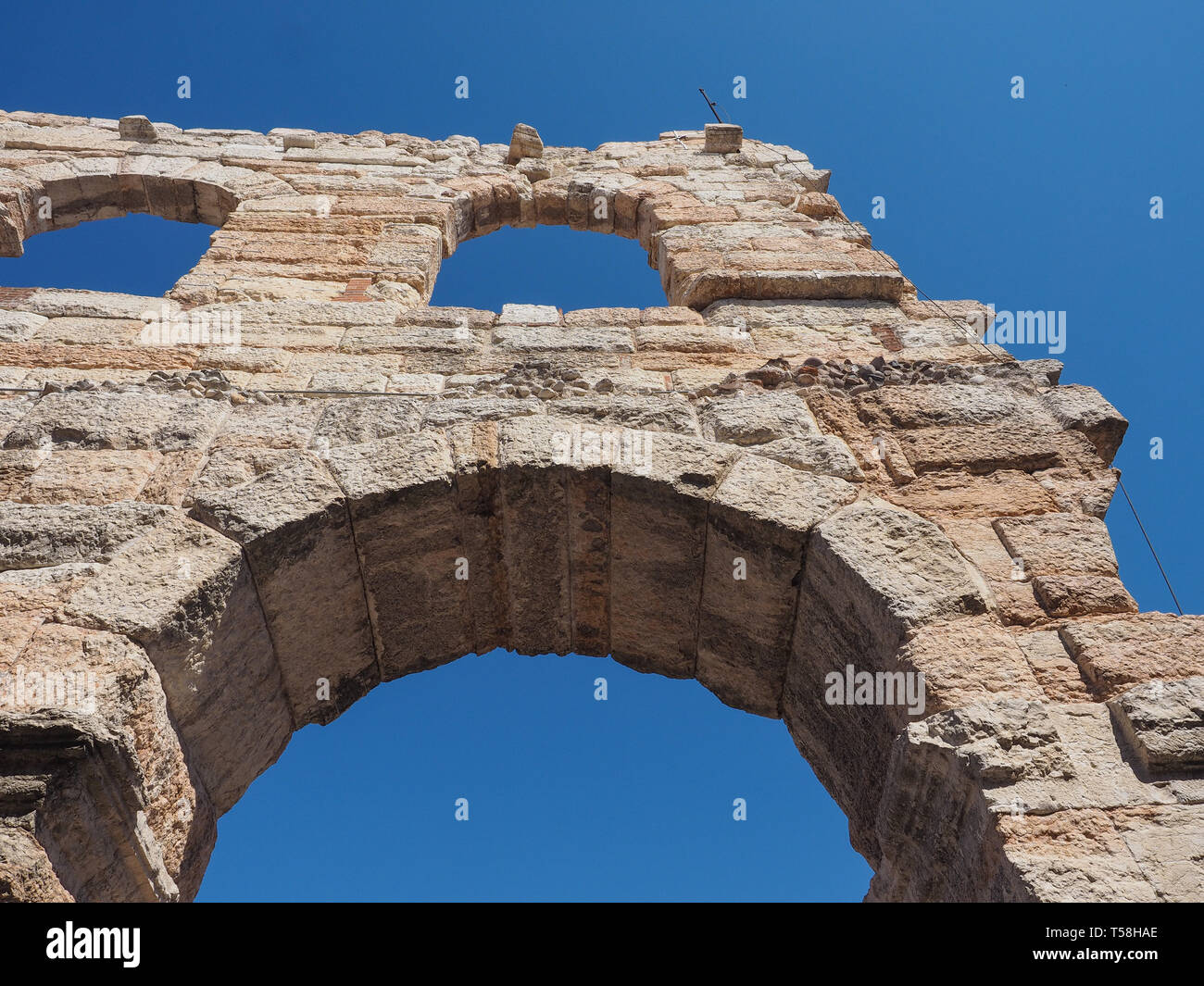 VERONA, ITALY - CIRCA MARCH 2019: Arena di Verona roman amphitheatre ...