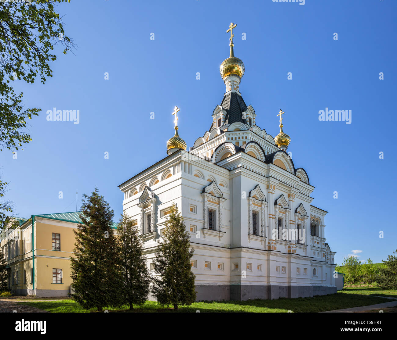 Old Church of St. Elizabeth (1898) in the Dmitrov Kremlin. Dmitrov, Moscow region, Russia Stock Photo