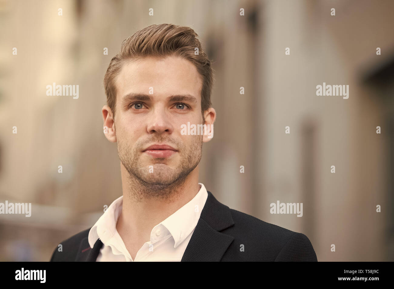 Man Formal Outfit Businessman Handsome Well Groomed Urban