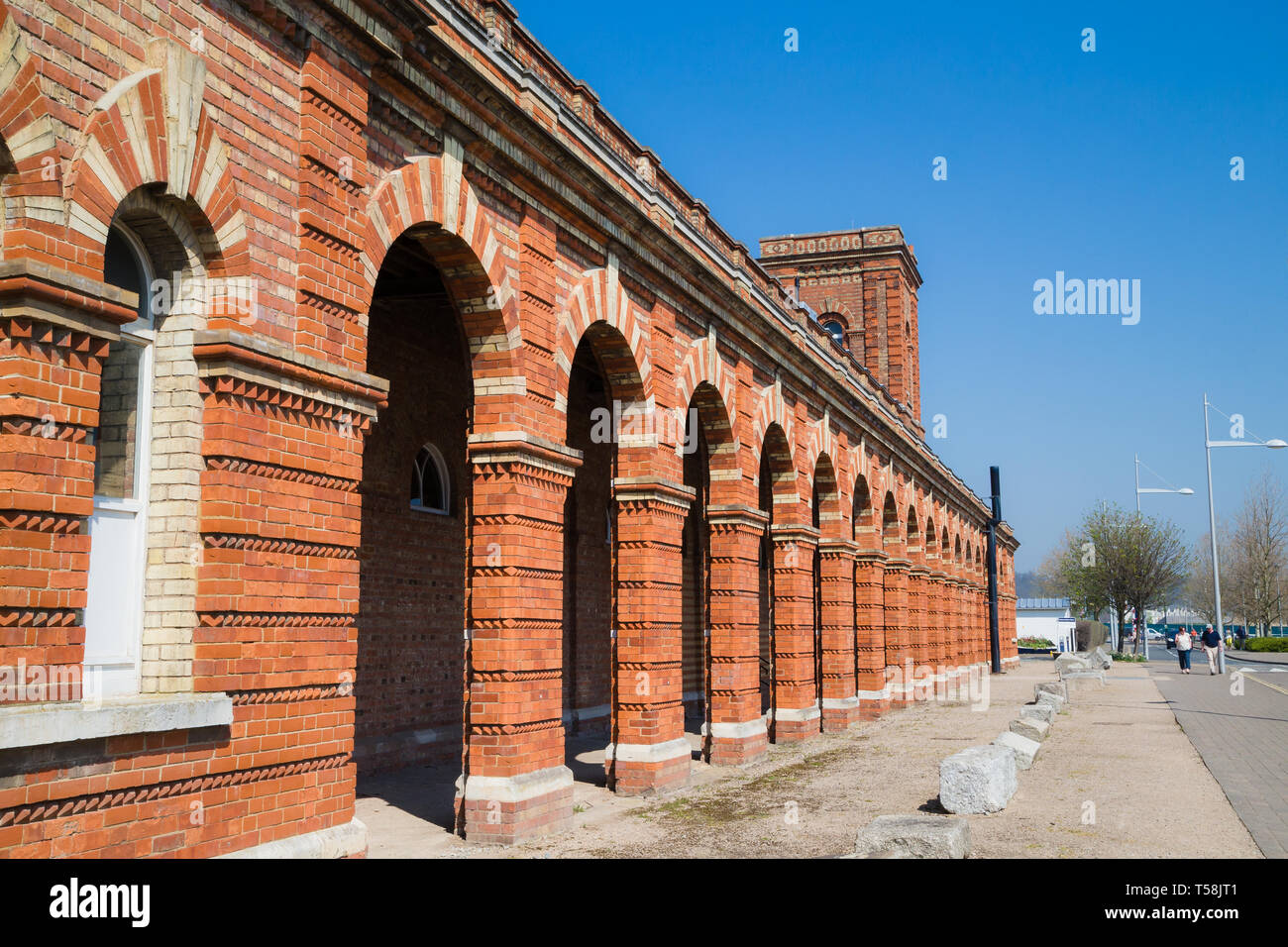 Chatham Maritime. Kent. UK. The building of The Copper Rivet Distillery