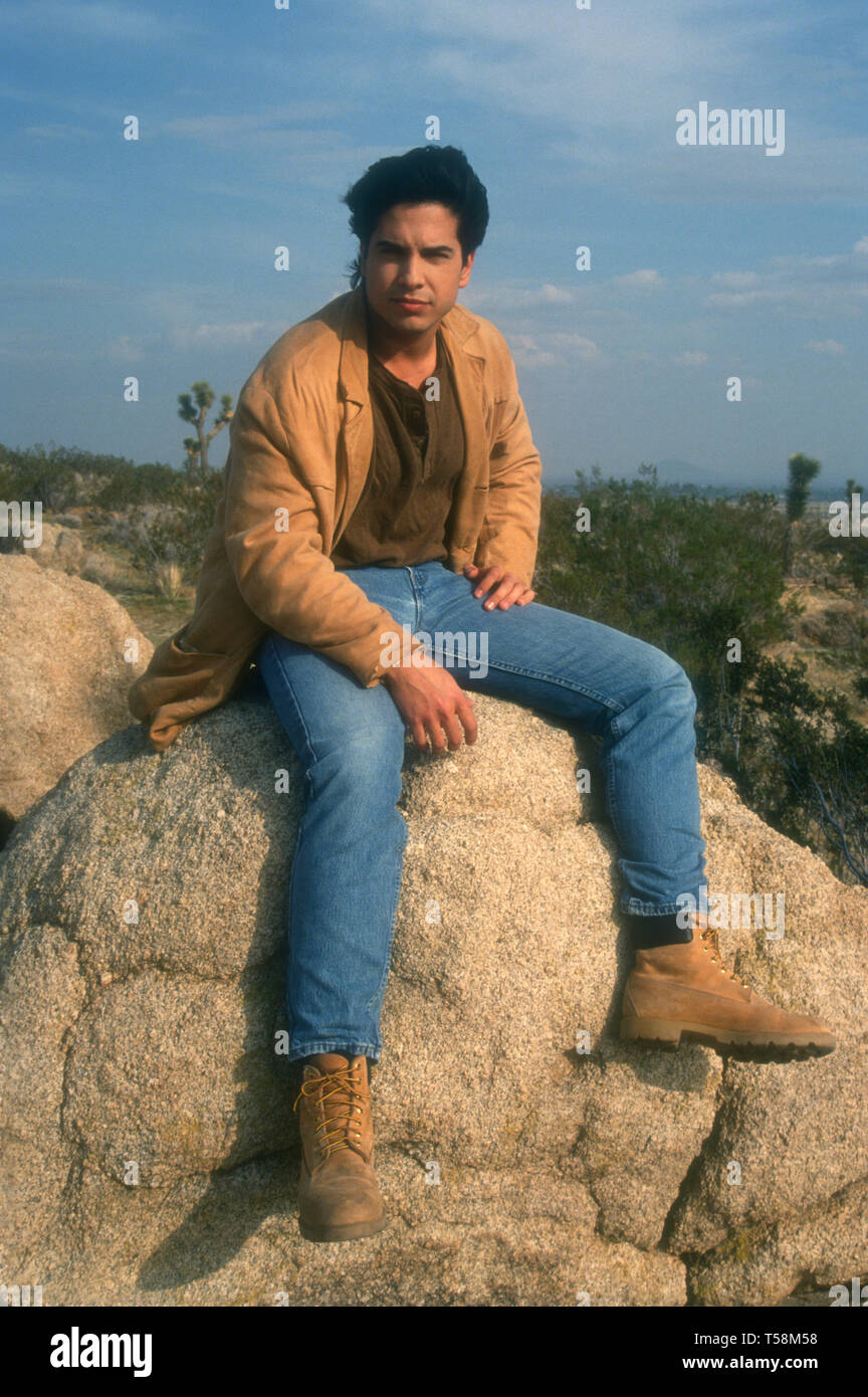 Los Angeles, California, USA 6th April 1994 (Exclusive )  Actor Marco Sanchez poses at a photo shoot on April 6, 1994 in Los Angeles, California, USA. Photo by Barry King/Alamy Stock Photo Stock Photo