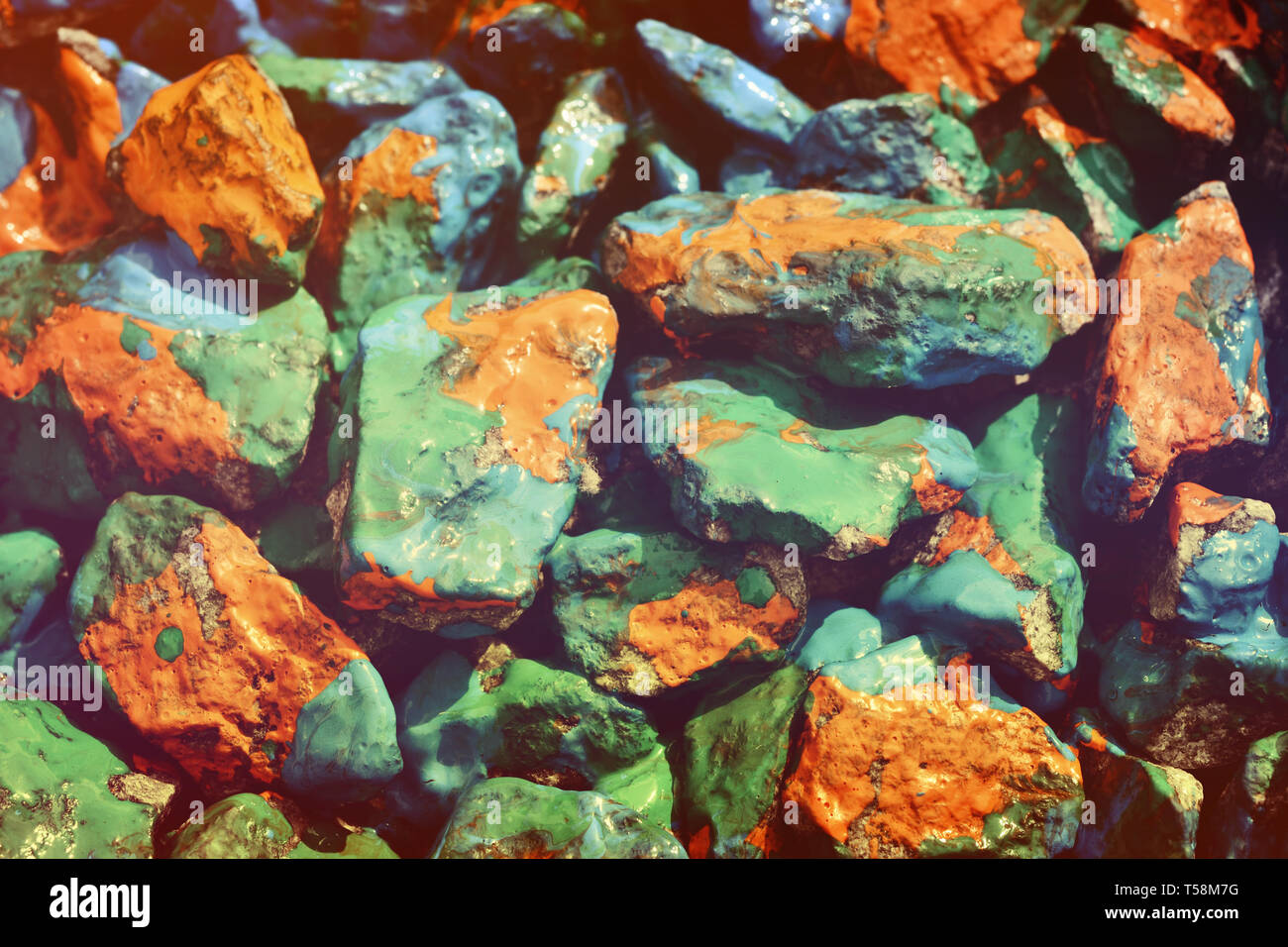 Green and orange stone hot sale