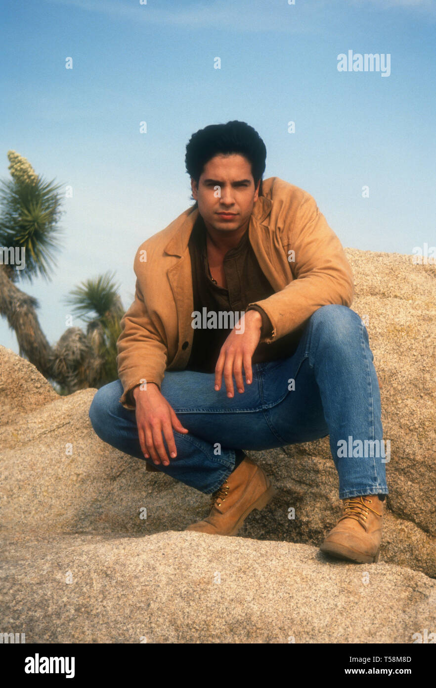 Los Angeles, California, USA 6th April 1994 (Exclusive )  Actor Marco Sanchez poses at a photo shoot on April 6, 1994 in Los Angeles, California, USA. Photo by Barry King/Alamy Stock Photo Stock Photo