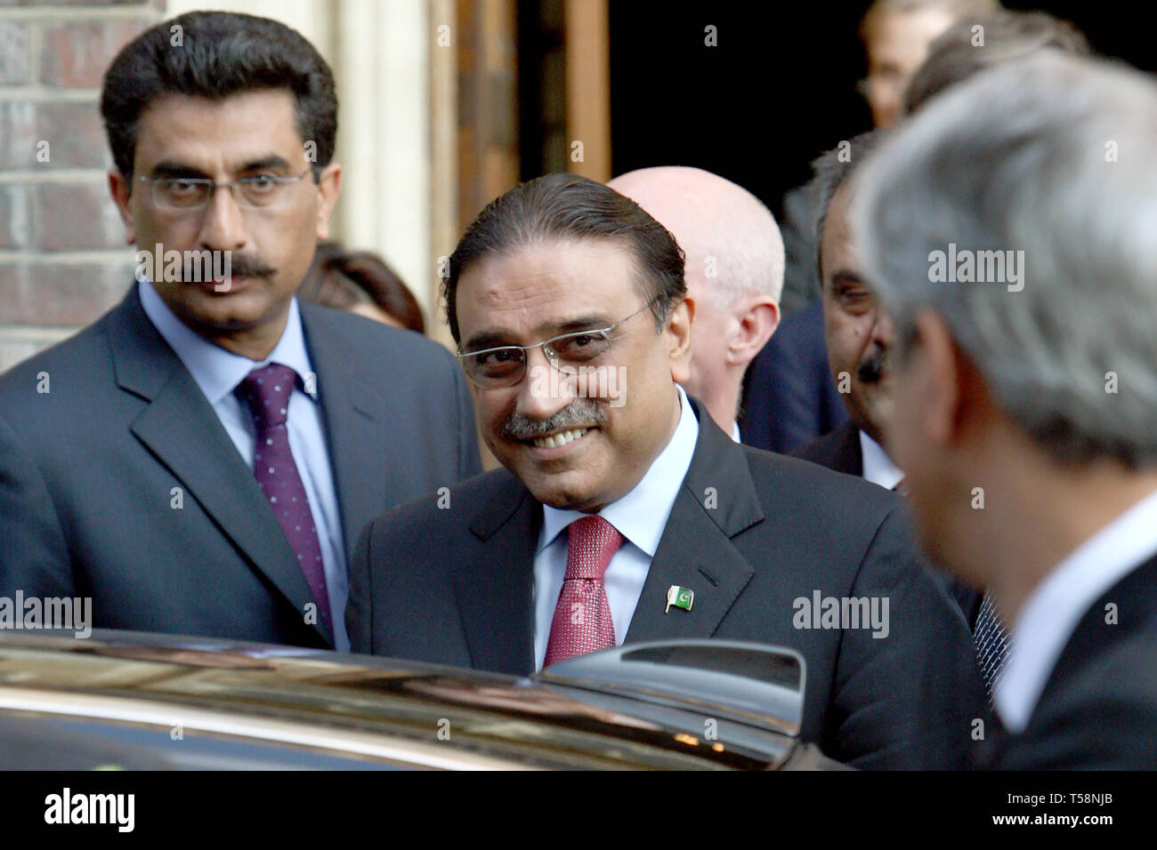 President Asif Ali Zardari, President of the Islamic Republic of Pakistan. London 18.9.09 Stock Photo