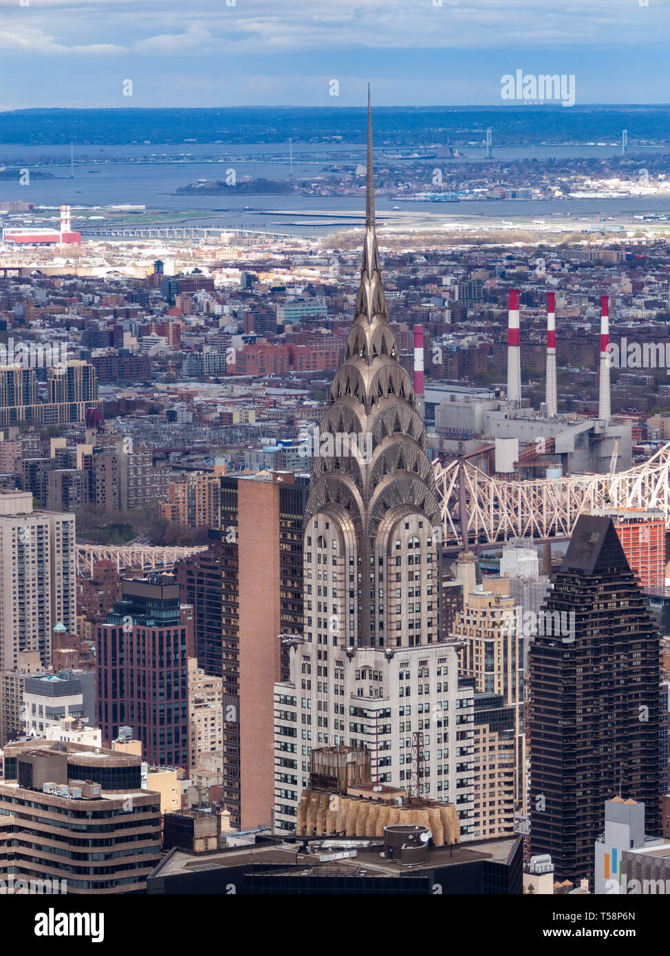 View from Empire State Building, Midtown Manhattan, New York City, USA Stock Photo