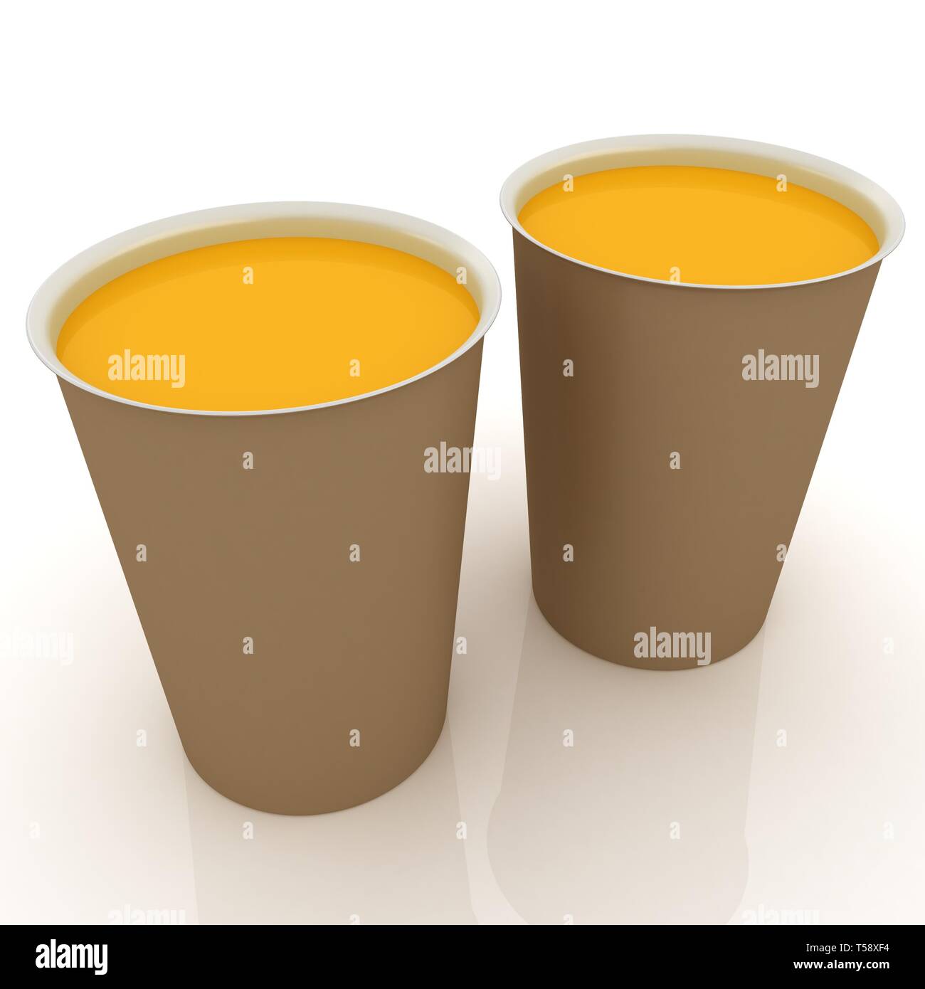 Hot drink in fast-food cap Stock Photo - Alamy