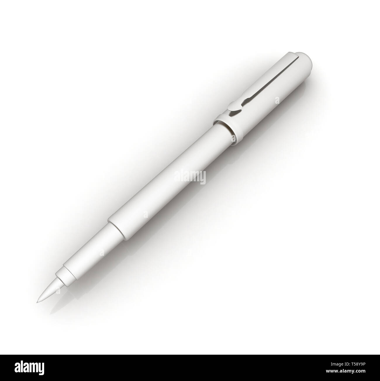 Metall corporate pen design Stock Photo