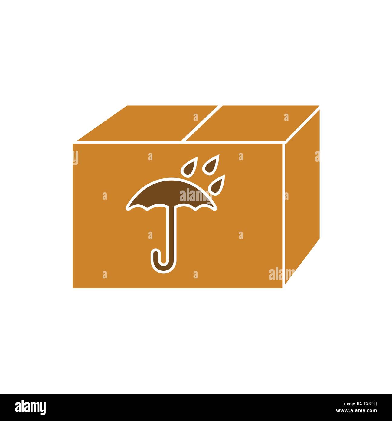 Box icon on background for graphic and web design. Simple vector sign ...