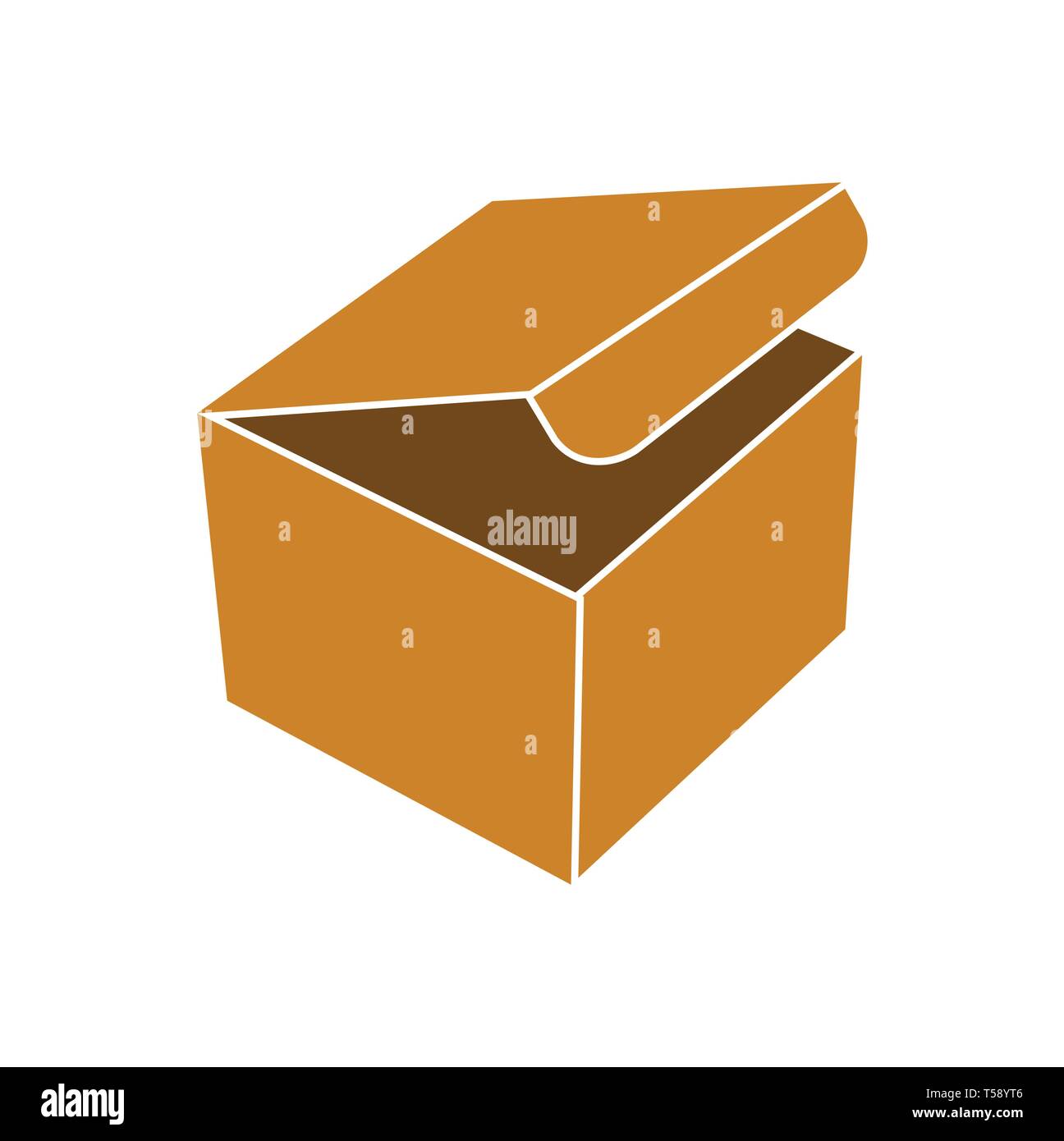 Box icon on background for graphic and web design. Simple vector sign ...