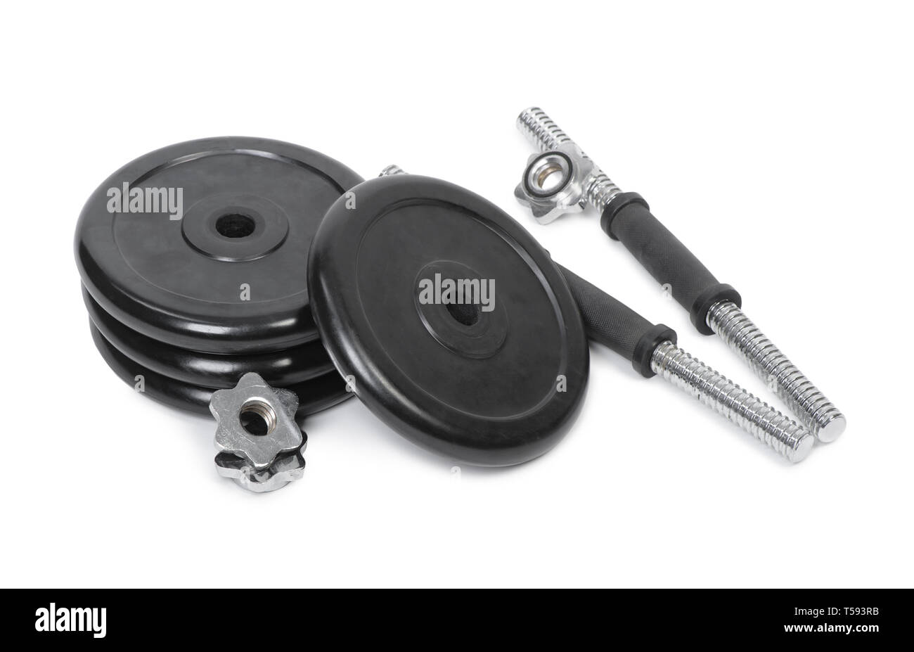 Parts of professional adjustable dumbbell, rod and weight plates