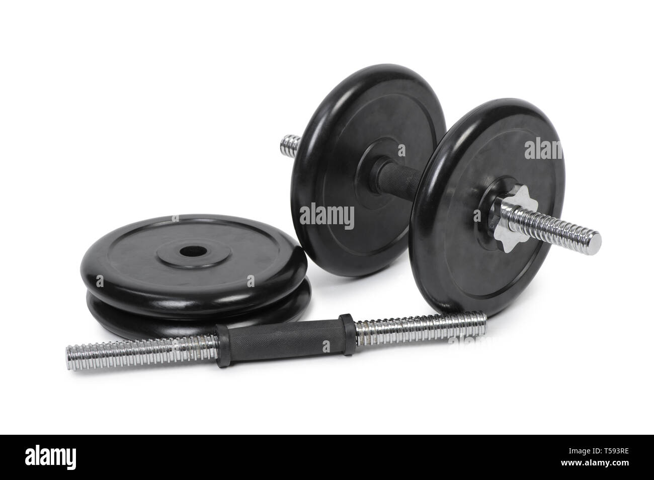 Parts of professional adjustable dumbbell, rod and weight plates