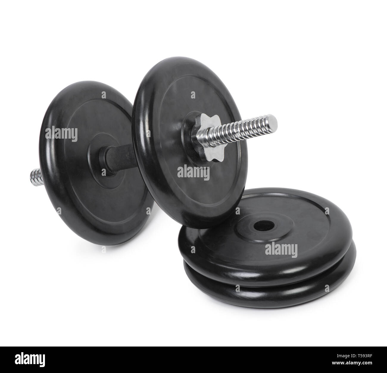Parts of professional adjustable dumbbell, rod and weight plates