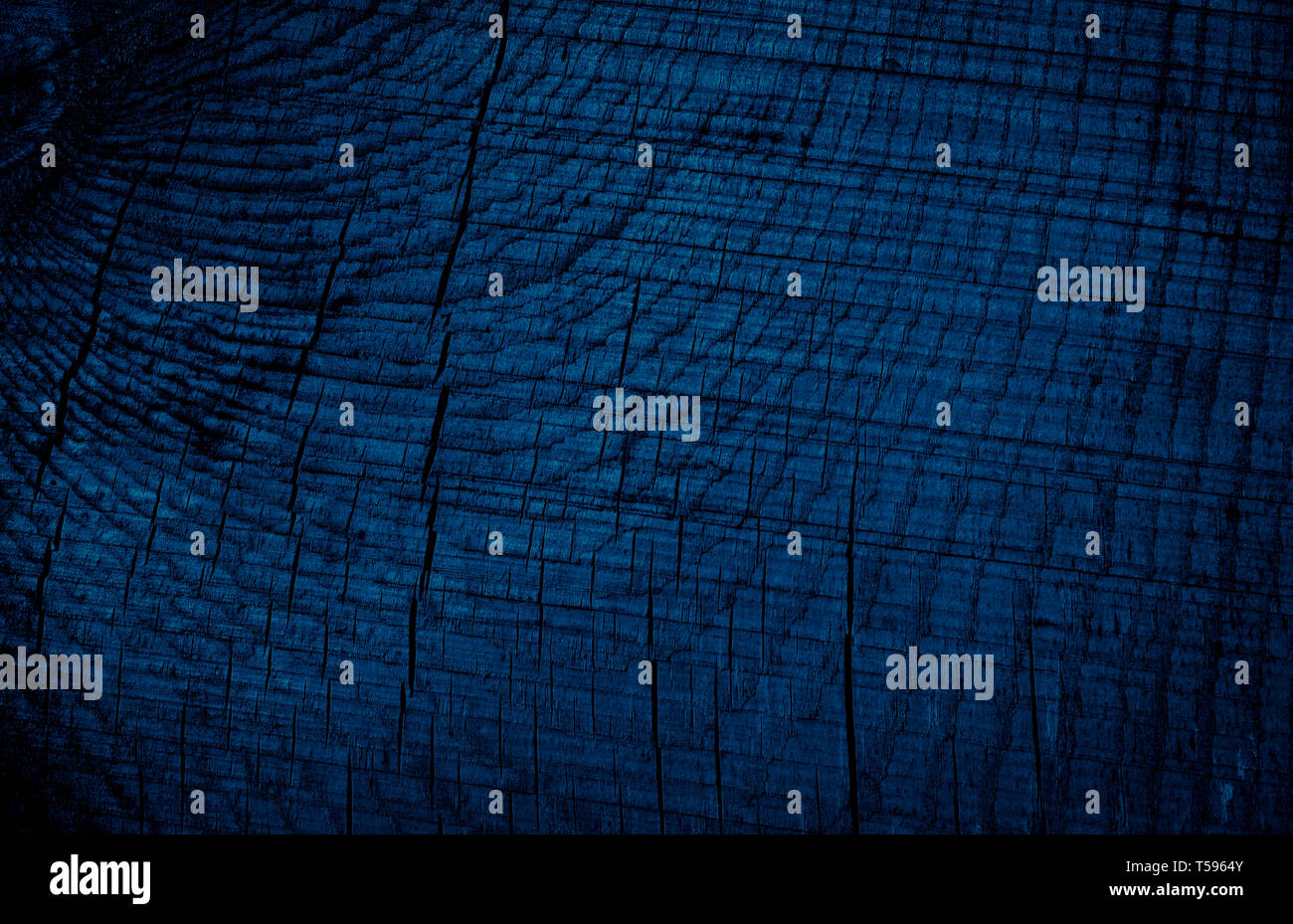 Texture Navy blue of old rough wood. Abstract background for design. Vintage retro Stock Photo