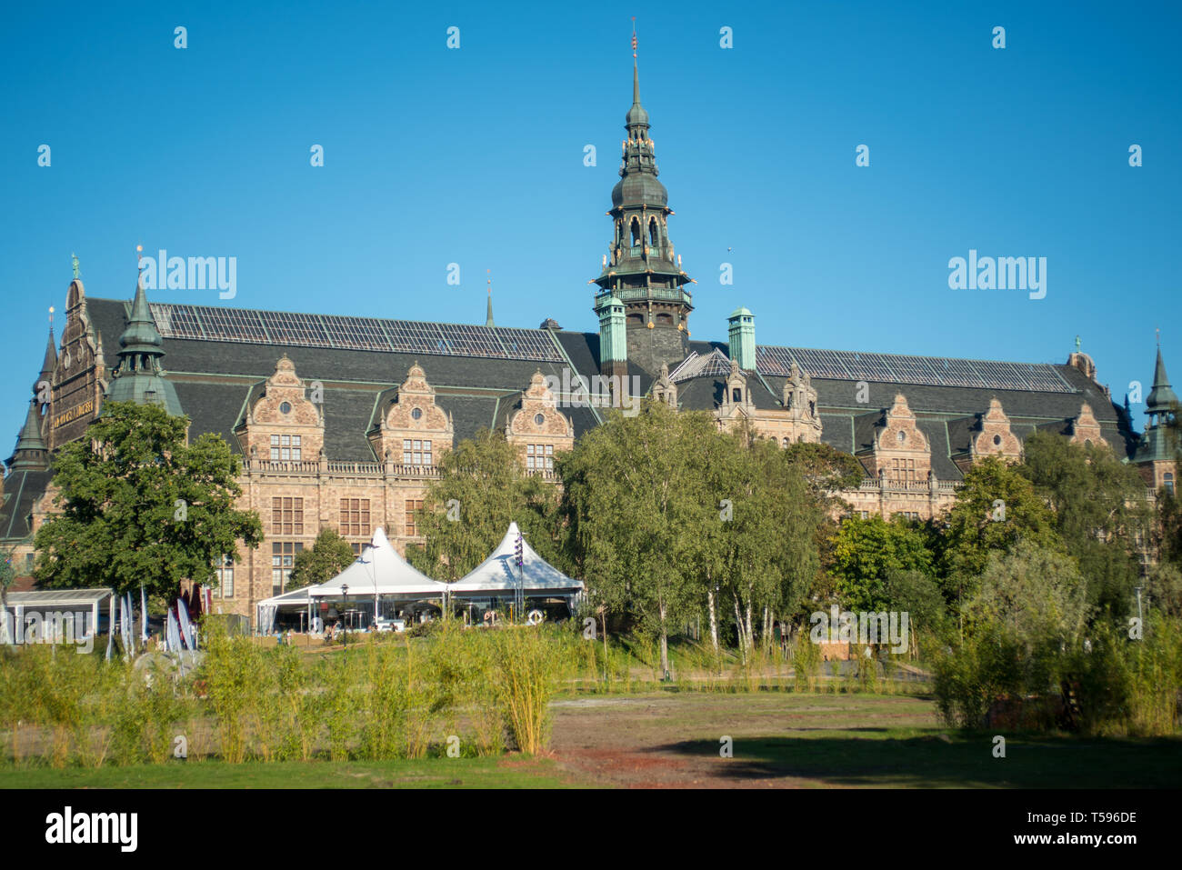 Isak Gustaf Clason's North European Renaissance styled Nordiska Museet, or Nordic Museum, completed in 1907 after a 19 year construction period Stock Photo