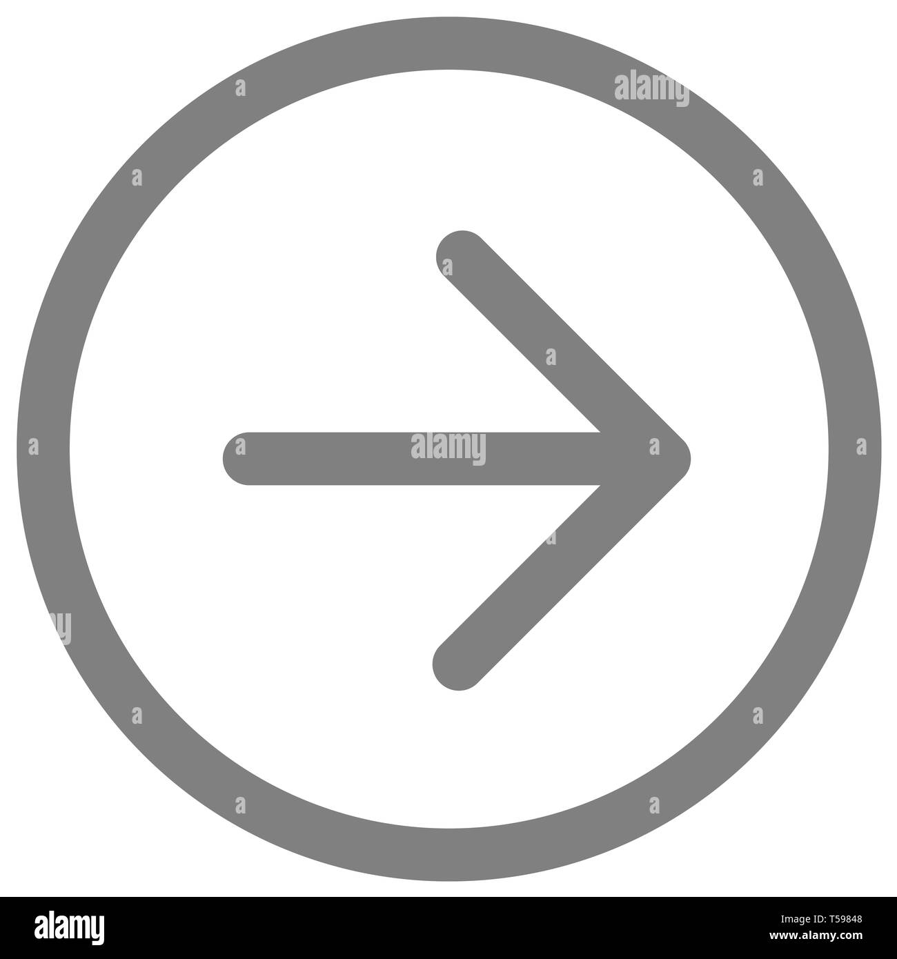 grey Arrow pointing right direction symbol. grey Directional Arrow sign