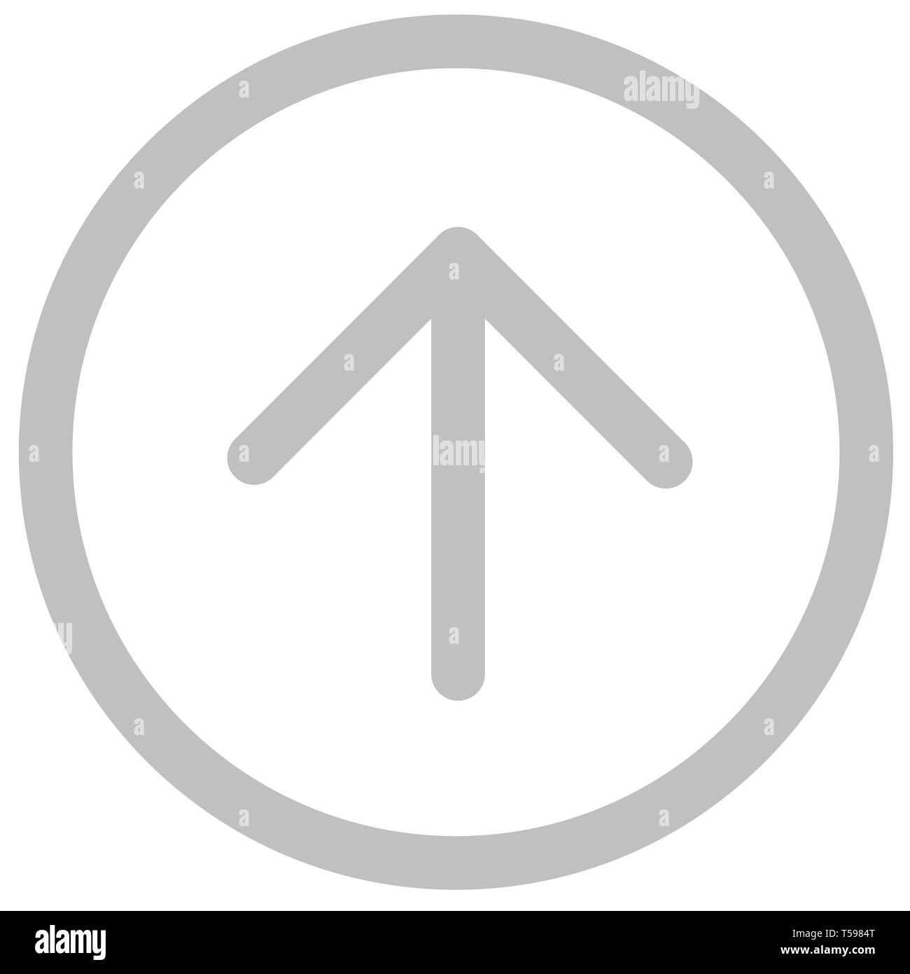 silver Arrow pointing up direction symbol. silver Directional Arrow