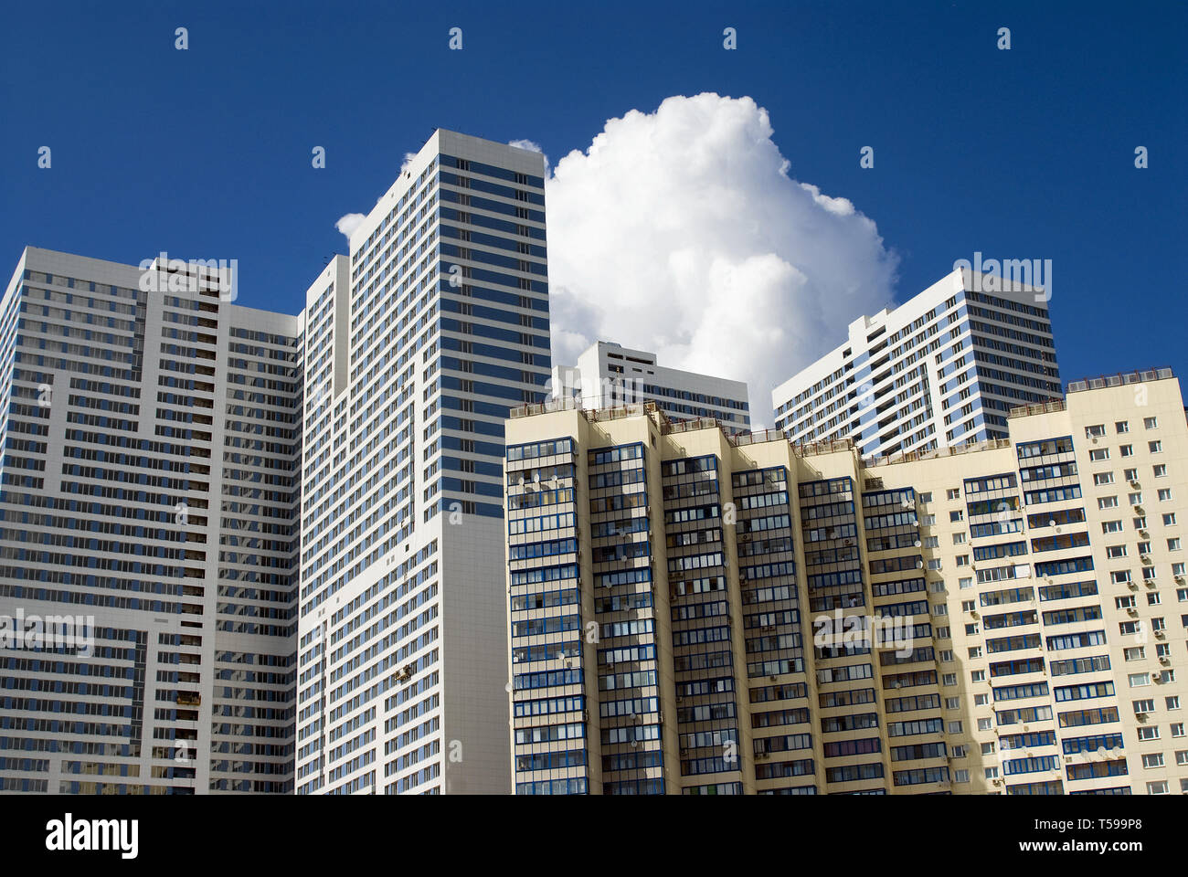 High-rise residential building Stock Photo