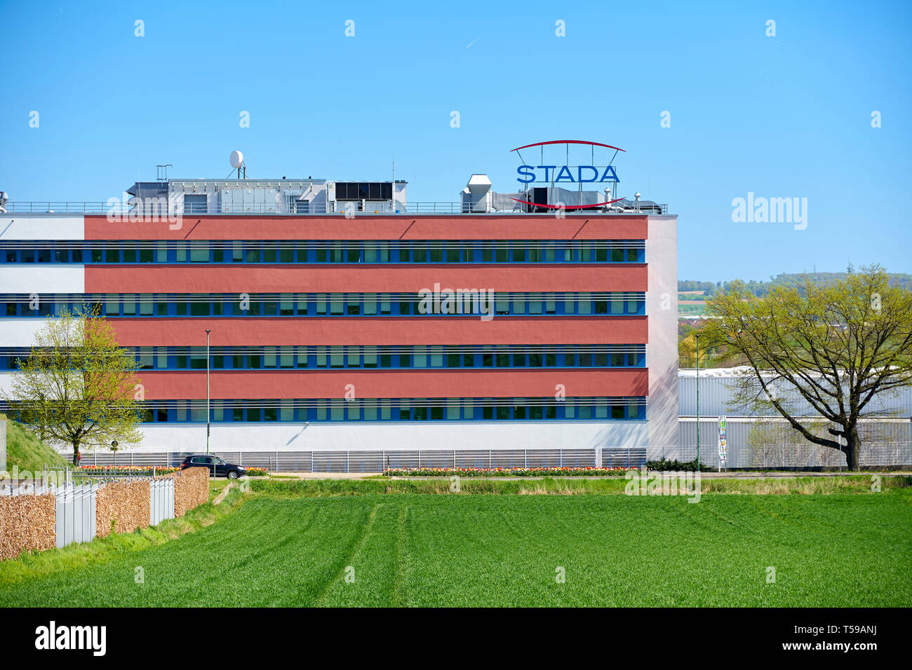 The generics manufacturer STADA in Bad Vilbel Stock Photo