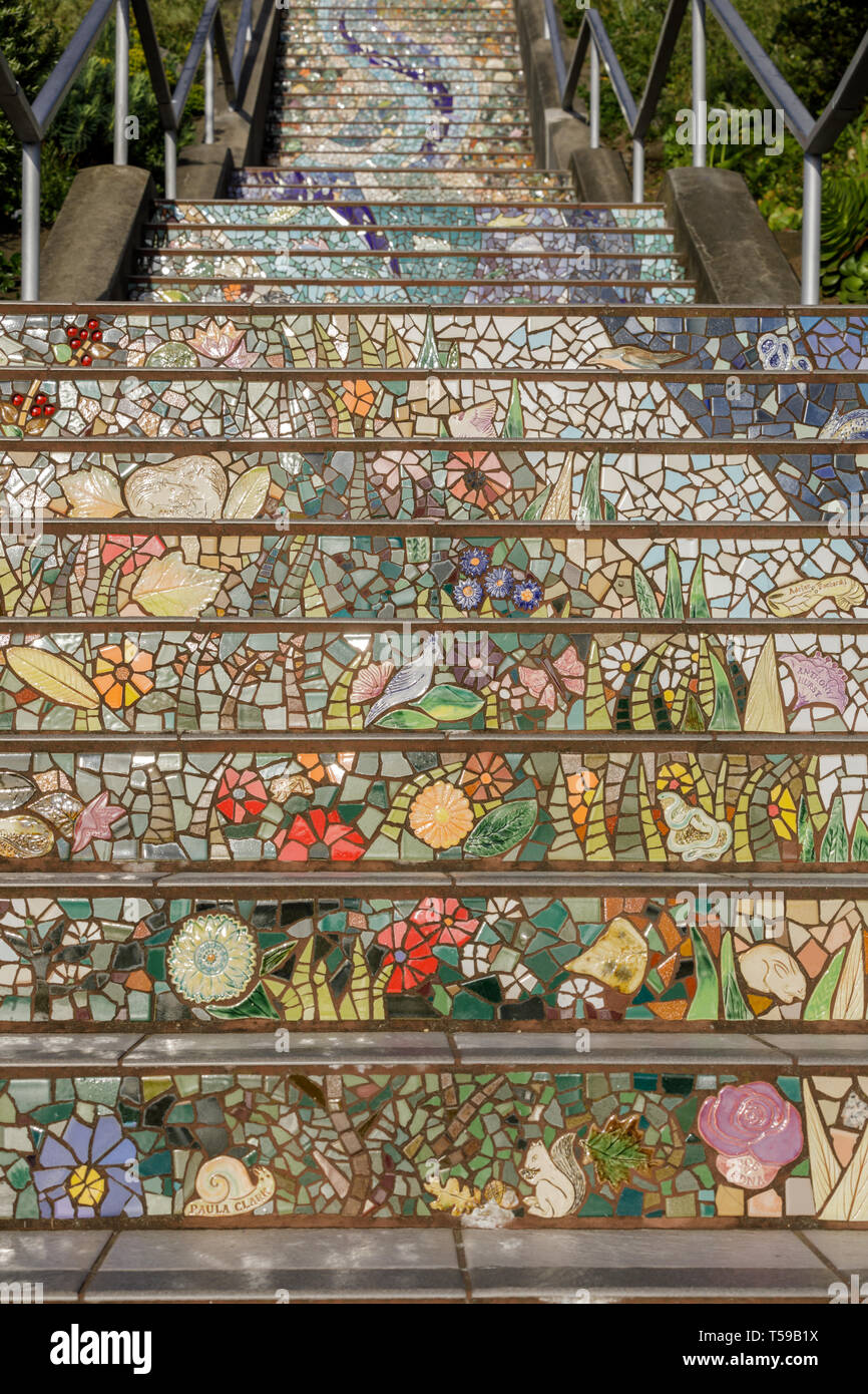 The 16th Avenue Tiled Steps Project Stock Photo