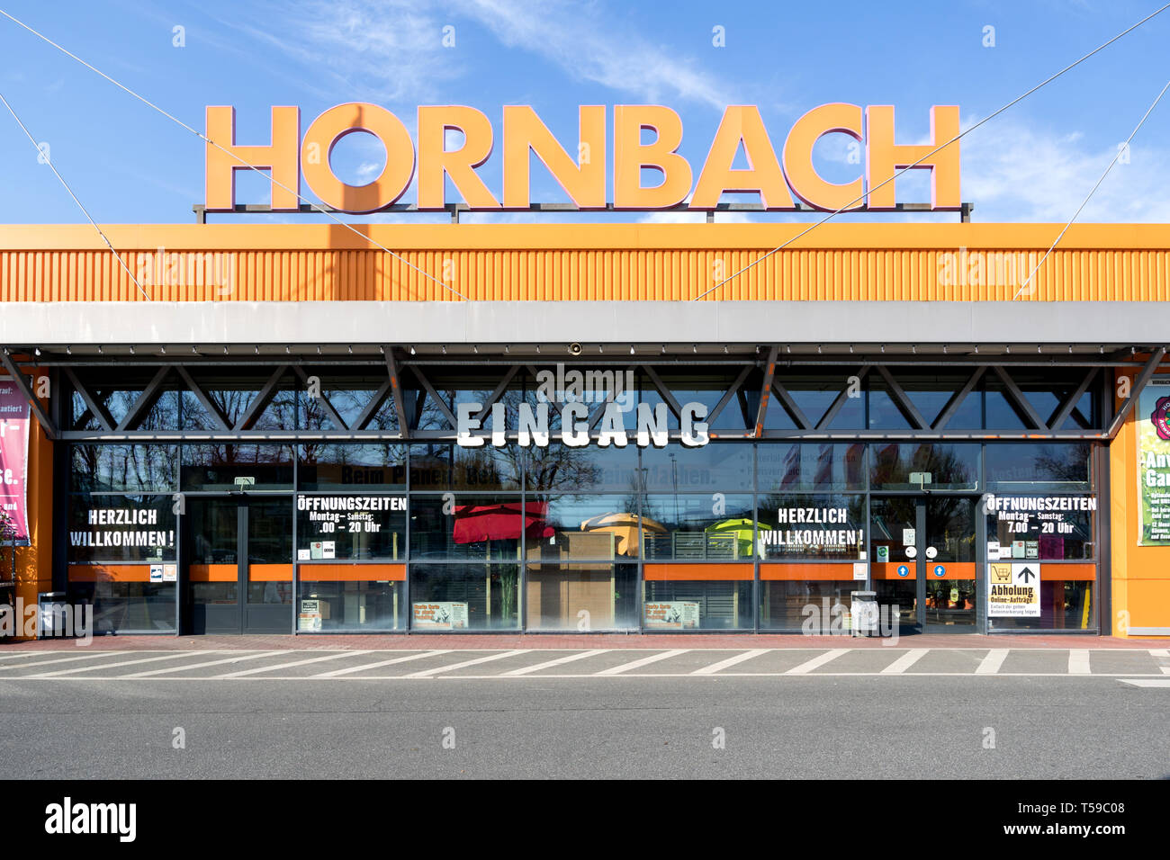 Hornbach hardware store in Bremen Germany. Hornbach is a German