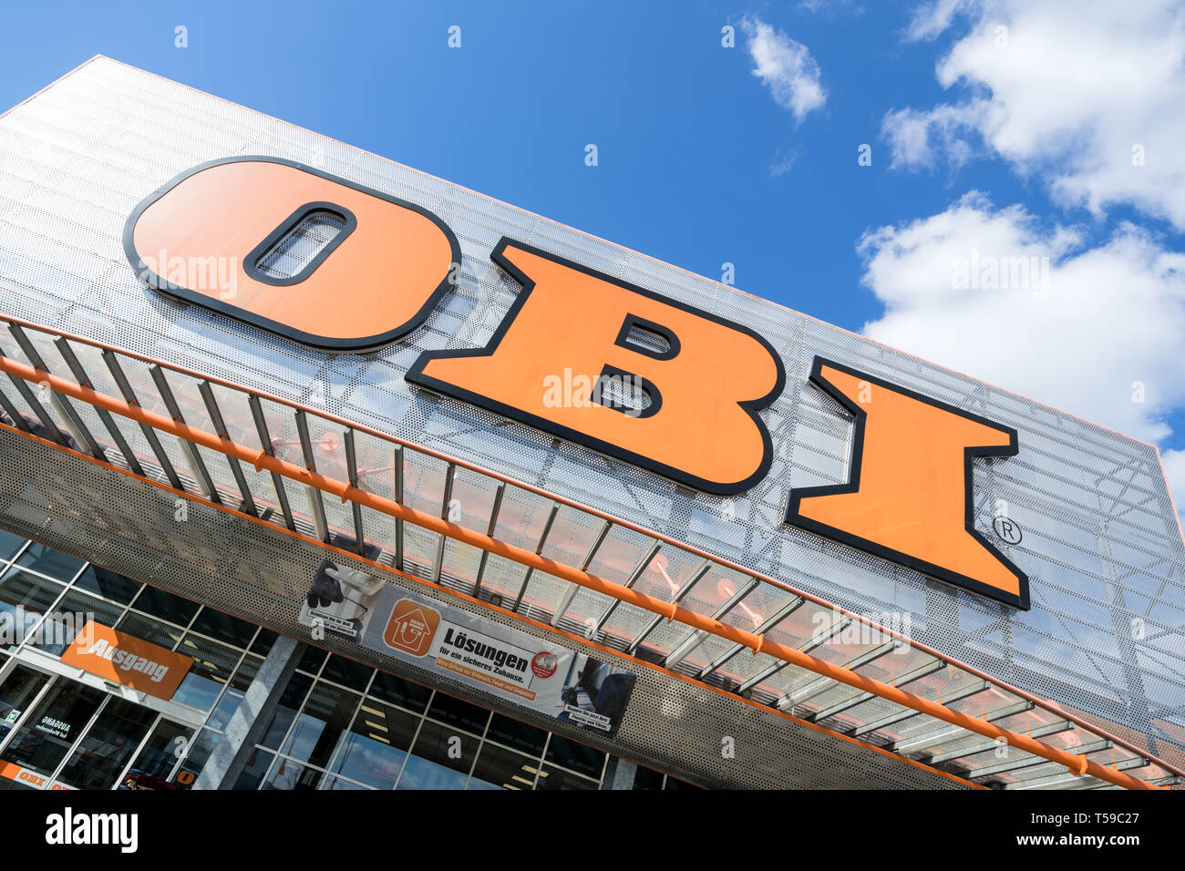 OBI sign at store. OBI is the largest DIY retailer in Europe, and the third  largest in the world Stock Photo - Alamy